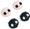 GeekShare Lindo Silicona Joycon Thumb Grip Caps, Halloween Joystick Cover Compatible con Nintendo Switch/OLED/Switch Lite,4PCS - Pink Skull