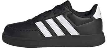 adidas Unisex Kids Breaknet Lifestyle Court Lace Shoes, core black/Cloud white/Cloud white, 3.5 UK
