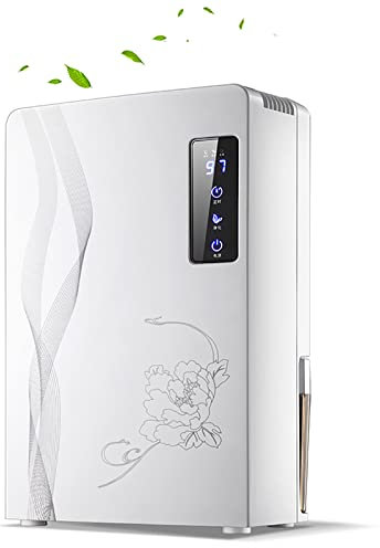 Small Dehumidifier with Drain Hose for 500 Sq.ft,2200ml Dehumidifier and Air Purifier,Dual Semiconductors Technology,Auto-Defrost, Auto-Off & 24 hr Timer,Ultra Quiet,for Kitchen,Bathroom,Office
