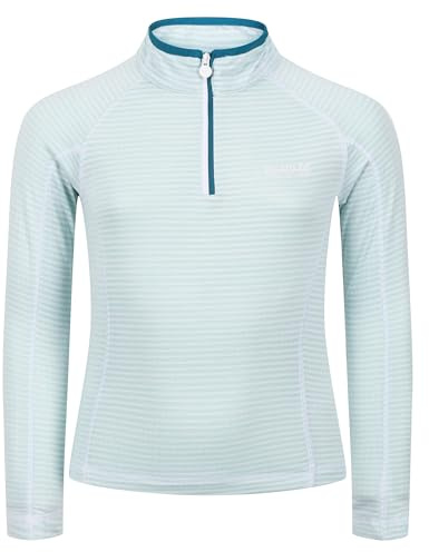 Regatta Jungen Berley Unterhemd mit halbem Reißverschluss T-Shirt, Sea Haze, 3-4 Jahre