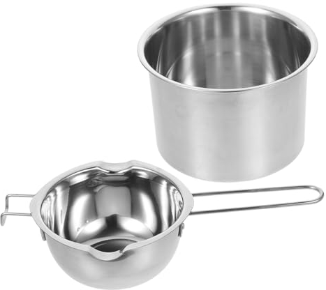 VILLFUL De Velas Olla Para Baño María De Acero Inoxidable Para Derretir Jabón Cera y Vela Utensilio De Cocina Para Cocina