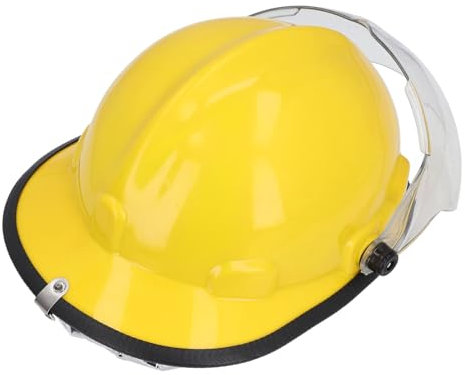 Casco de Rescate contra Incendios Reforzado con Protector Facial, Retardante de Llama, Resistencia a los Golpes Ajustable, Protección Completa para la Cabeza, Casco Duro para