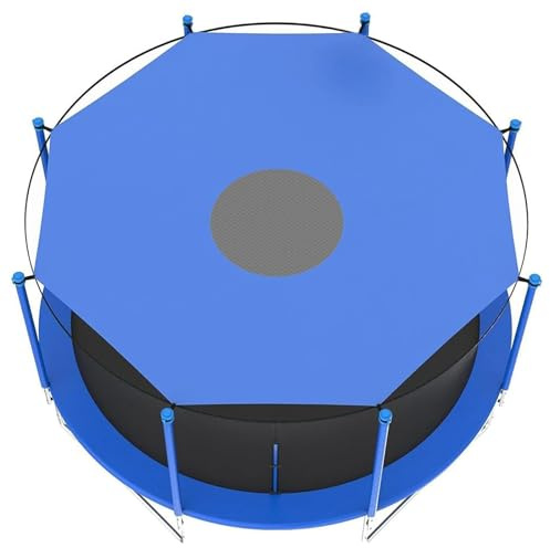UVCMDUI Trampolin-Zeltabdeckung für 427cm Trampolin Mit 6/8 Stangen, Sonnenschutz Regenfeste Trampolin Dach, Tragbare Trampolin Zelt Trampolin Schutz