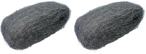 Nespoli Lana de Acero para Lijar, 000, Grano Extra Fino, 200 g, para Acabados, Aplicar en Madera y Pulir Ceras, Realizar Patinas o dar Brillo a Metales sin Rayar (Paquete de 2)