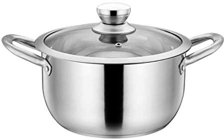 CHFYIJYHM Stainless Steel Nonstick Covered Saucepot with Steamer Insert