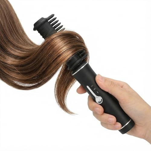 Peach Beauty® Glättungskamm kabellos | Hot Comb Kreamik | 180–200 °C | Reise-Glätteisen, Glättbürste, Glätten & stylen, Keramikbeschichtung, USB-C, 174 g, 20,2 cm
