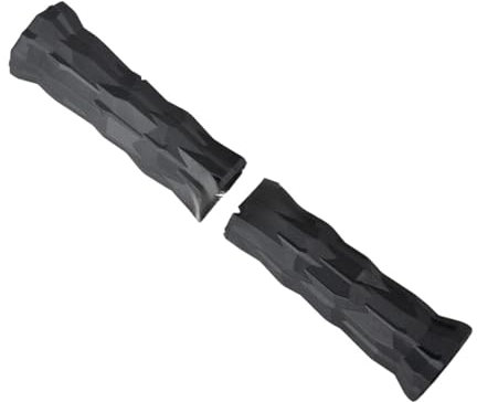 Oshhni 2X Fahrradlenkergriffe, Lenkerabdeckungen, austauschbar, Zubehör Radfahren, ergonomische Dekoration, rutschfest, Schwarz