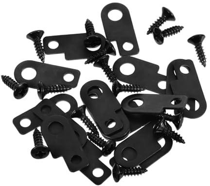 Metallpedal Montagesatz für E-gitarren Effektpedale, 16 Stück | Schwarz, Stabile Mechanik mit Schneller Montage, Kompakt für Bühne und Auftritte, Allgemein Nutzbar