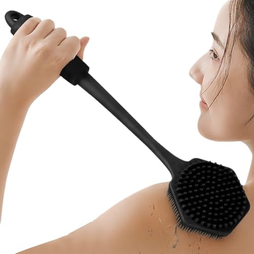 Strofinaccio Per La Schiena Per La Doccia Spazzola per la Doccia in | Accessorio Bagno per Esfoliazione Lavaggio Massaggio per Donne Uomini Anziani con