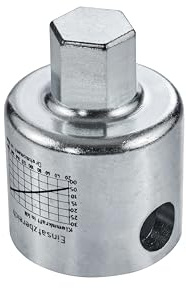 HEUER Sechskantaufsatz – für Schraubstock 120, inkl. Spindelschlüssel (Abmessungen 4,5 x 6 x 0,35 cm, Gewicht 0,35 kg, verzinkter Stahl) 193120