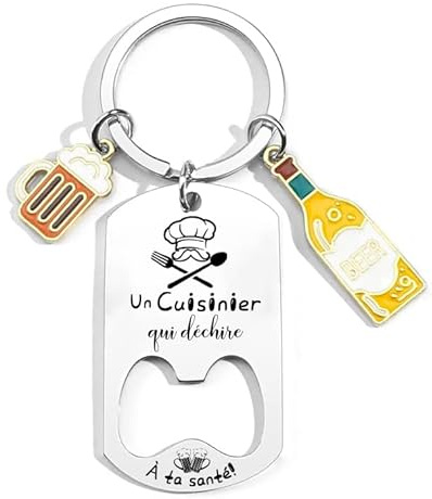 QTZXZX Cadeau Collègue de Travail Porte clef Original Porteclef Personnalisé pour Chasseur Coach Prof Banquier Docteur Médecin Nageur Motard Agriculteur Cuisinier Policier Coiffeur Pompier
