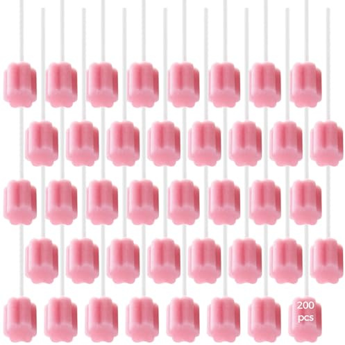 Generic Tamponi per la pulizia dentale della bocca, 200, spugne usa e getta, igiene orale quotidiana, morbide