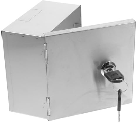 NOLITOY Caja de Protección Antirrobo para Enchufe de Acero Inoxidable Cerradura Resistente al Agua para Uso en Hogar y Oficina
