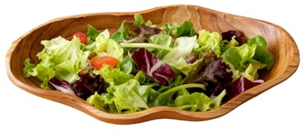 Träskålar för mat - frukttallrik, 40 x 18 x 6 cm dekorativ salladsskål | för mat godis efterrätt mellanmål bord vardagsrum bänk
