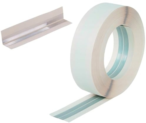 Alu Kantenschutzband 50 mm x 30 Meter Kantenschutz Eckenschutz Trockenbau Ecke Rigips Eckschutz Trockenbau Innenecke Außenecke