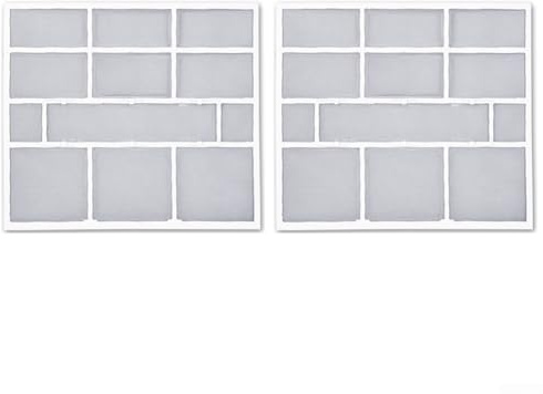 2 Stück hängende AC-Displayschutzfolie, Klimaanlage, Staubfilter, Inneneinheit, Netzschutz, Kunststoff, Luftauslassabdeckung, Ersatzteile, Split-System-Staubschutz (31 x 27,5 cm)