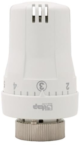 Schläfer 37070100 - Thermostatkopf, Thermostat-Kopf weiß, mit Nullstellung - Thermostat M 30 x 1,5 Heizkörper Ventil Ersatzkopf mit Frostschutzstellung, Heizkörperventil mit Nullstellung 7-28 °C