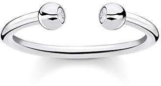 THOMAS SABO Damen Ring 925 Sterlingsilber, 750 Gelbgold Vergoldung