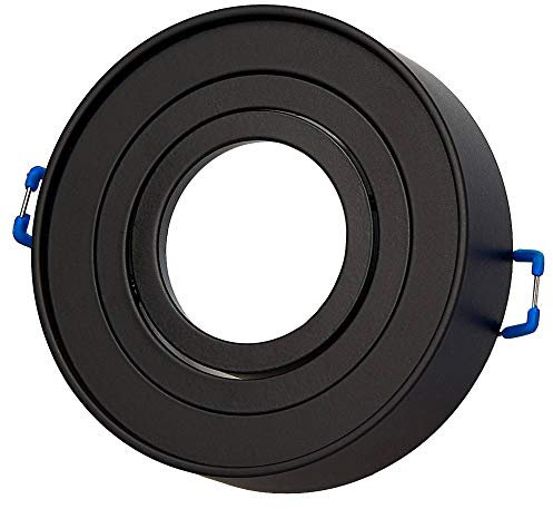 Foco de superficie Trano Mini LED Negro blanco cálido 7 vatios - foco de techo giratorio por ejemplo como luminaria bajo el armario o empotrada - empotrada - foco de techo luz de