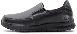 Skechers NAMPA ANNOD, Mocasín para Mujer, Black Synthetic (pu), 38 EU