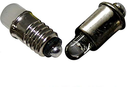 10x MS4 oder E5,5 LED Lampen - 10V bis 22V Modellbahn Modellbau warmweiß (E5,5)