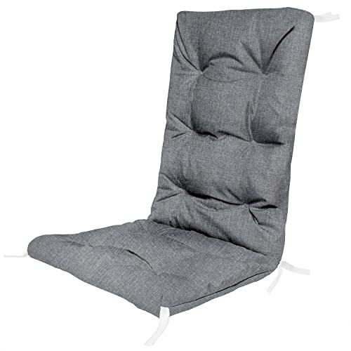Ferocity Hochlehner Auflagen für Stühle 130 x 50 x 5 cm Gartenstuhl Sitzpolster Sitzauflagen Outdoor Kissen Palettenauflage Bankauflage Polsterauflage Matratze Gartenpolster Farbe Flachs [146]