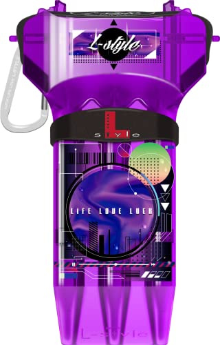 L-style Dart Case Krystal One von Thor-Sports in diversen Farben/Darts Wallet/Hardcase (Krystal One 2023 M9, Purple)