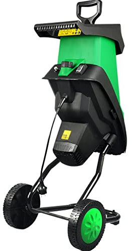 YHUEGH Electric Wood Chipper Shredder Mulcher, 2400W Multifunctional Leaf Branch Shredder, Garden Tool Wood Chipper Can Be Broken Branches