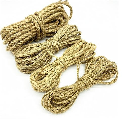 50 Yards Natural Linen Rope Jute Burlap Ribbon Twine Flower Pattern Wedding Party Supplies Burlap Ribbon DIY Burlap Rope (Size : 2mm)