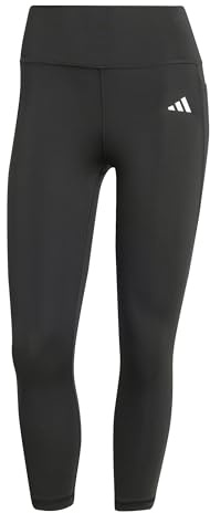adidas dam Optime Essentials Stash 3/4 Leggings Tights, Black, M