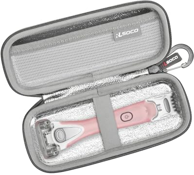 RLSOCO Tasche für Gillette Venus Comfortglide Spa Breeze RasiererDamen & für Wilkinson Sword Intuition Complete Bikini For Women & für Schick Hydro Seide Rasierer (Nur Tasche)