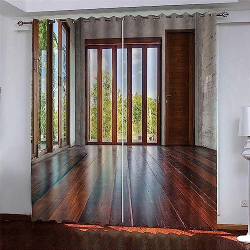 Blickdichte Gardinen Verdunkelungsvorhang Fenster Balkonpflanzen 220 X 215 cm Thermovorhang Schlafzimmer Lichtundurchlässig Stoff Lärmschutzvorhang Für Junge Mädchen Wohnzimmer Teenageralter -3N9T/U7