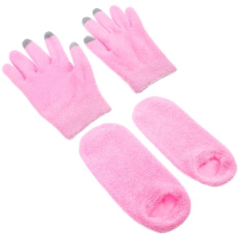 Healvian Feuchtigkeitsspendende Handschuhe Und Socken Für Damen Bequem Für Trockene Hände Und Füße Mit Lotion Pflege Für Haut Wiederverwendbar