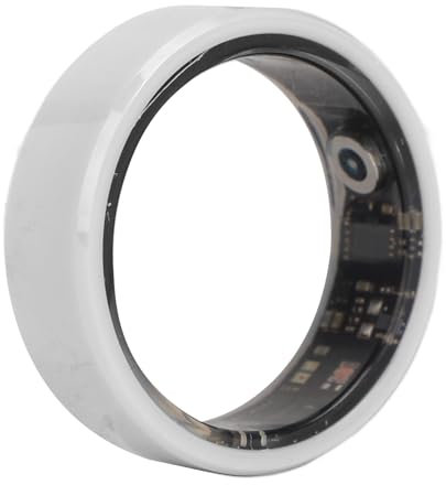 Smart Ring Health Tracker, Fitness Sleep Tracker della Frequenza Cardiaca Ip68 Impermeabile e Resistente alla Polvere con Durata della Batteria di 7 Giorni App per iOS e Android