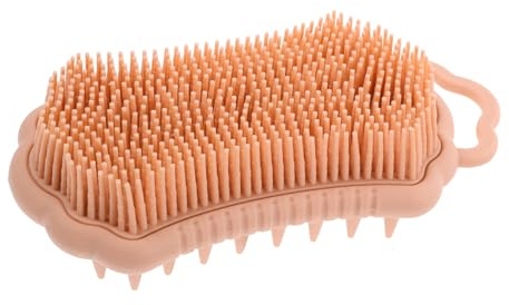 Silikon Kopfhautmassagegerät 1 Stück Khaki, Kopfhautbürste | Sensorische Bürste zum Reinigen, Peeling Badebürste für Damen und Herren, Kopfreiniger