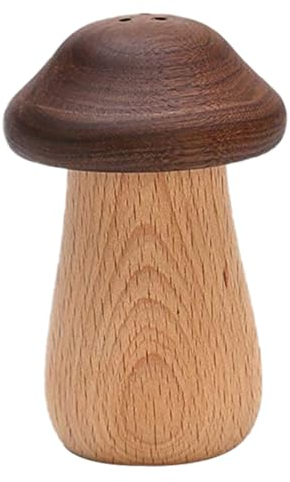Hintyne Zahnstocherhalter-Spender aus Holz in Pilzform Aufbewahrungsbox für Zahnstocher Behälter für Zahnstocher zu Hause aus Holz