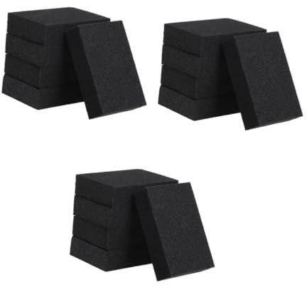 minkissy 3 Juegos Esponja Borradora Esponja para Platos Estropajo Almohadillas De Espuma De De s De Cocina para Platos Depuradores Black 5 Piezas * 3