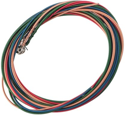 Corde per Basso Elettrico Colorate Strumento a 4 Corde Robusto Acciaio in Lega di Nichel Materiale Blu Rosa Rosso Giallo Verde Leggero Portatile per Principianti