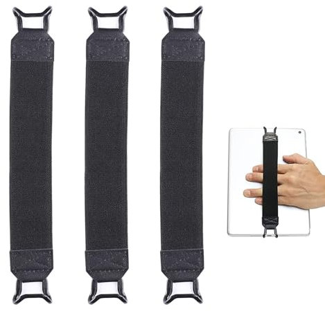 Correa Elástica Tableta, Correa Antideslizante para Tabletas, Correa de Mano de para Tableta, Evita Que la Tableta Se Resbale de Las Manos Mientras Está en Uso, 3 Piezas