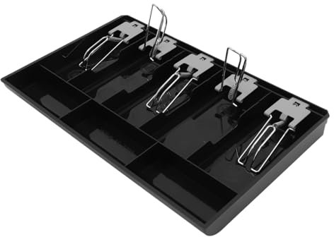 SECFOU Kassenbox Kassenschublade Kassenfach Für Geschäft Bargeldeinwurf Mit Ordnungssystem Für Büro Und Kleine Unternehmen