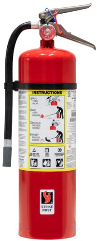 Strike First 10 lb ABC Multi-Purpose Dry Chemical Fire Extinguisher, Model SF-ABC680, UL/ULC Rated 6-A:80-B:C, U.S.C.G. Approved