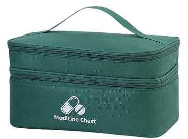 Vuota Borsa di Pronto Soccorso, Pacchetto di Medicina,Borsa Medica di Emergenza Pacchetto,kit di pronto soccorso portatile da viaggio borsa medica(Verde)