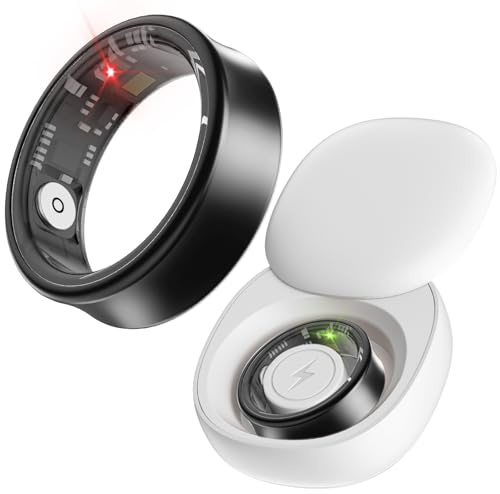 findtime Anello intelligente per fitness, cardiofrequenzimetro, anello per uomo e donna, contapassi, frequenza cardiaca SpO2, monitoraggio delle attività, tracking, fitness, tracking, Android, iOS
