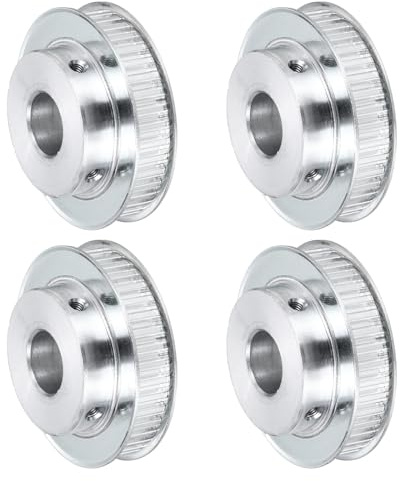 sourcing map Zahnriemenscheibe, Aluminium, XL40 Zähne, 19 mm Bohrung für 10 mm breite Riemen, 3D-Drucker, CNC-Maschinen, Industrie, 4 Stück