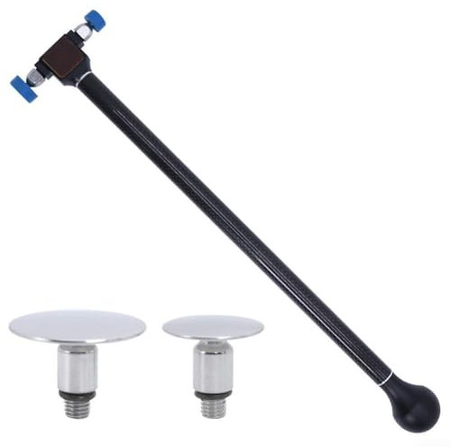 Martello multiuso per riparazione ammaccature auto, in fibra di carbonio, con due tipi di cuscinetti imbottiti per riparazioni (nero lungo))