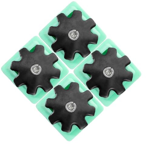 VILLCASE 4pcs Non-Slip Plastic Stool and Scaffold Leg Protectors for Protecting Floors and Tiles, Sturdy Anti-Skid Feet Covers Suitable for Lifting Stools and Scaffolds