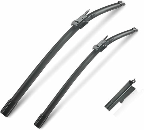ZHUNDU Spazzole tergicristallo Anteriori in Gomma per BM&W Serie 3 E90 E91 E92 E93 320d 318i 318d 335i 320i 330d 328i 330i 2 Pezzi per Tutte Le Stagioni