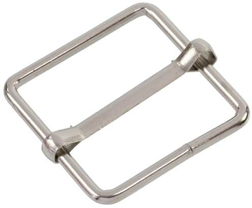 AERZETIX – Juego de 12 hebillas deslizantes ajustables de metal | para correas de 25 mm | ideal para bolsos, mochilas, bandoleras y proyectos DIY | color plata