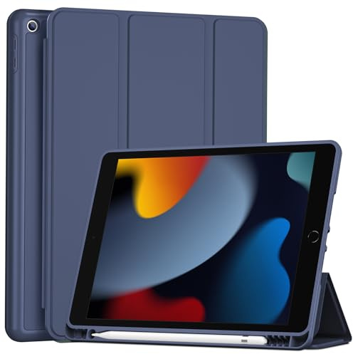 ProCase Hülle für 10,2 Zoll iPad 9./8./7. Gen 2021/2020/2019 | Schutzhülle mit Stifthalter Leicht Dünn Smart Cover Hüllen für 10,2 iPad 9/8/7