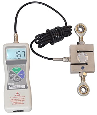 Dinamometro, DS2-S 0-5000N Display digitale ad alta precisione Dinamometro push-pull esterno Dinamometro esterno Misuratore di forza di spinta digitale tipo S(DS2-S-5000N)